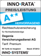 degenia Rechtsschutzversicherung premium Preis/Leistung degenia Rechtsschutzversicherung premium Preis/Leistung