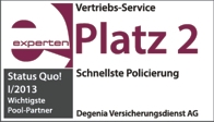 degenia Rechtsschutzversicherung premium Preis/Leistung Schnellste Policierung