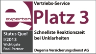 degenia Rechtsschutzversicherung premium Preis/Leistung Schnellste Reaktionszeit
